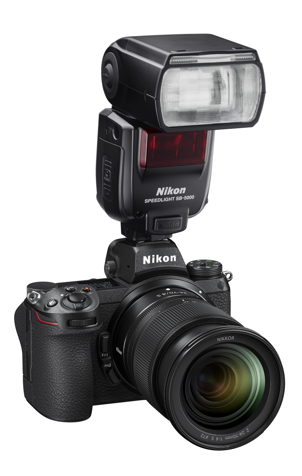 Nikon Z7II s bleskem Nikon Speedlight SB-5000.