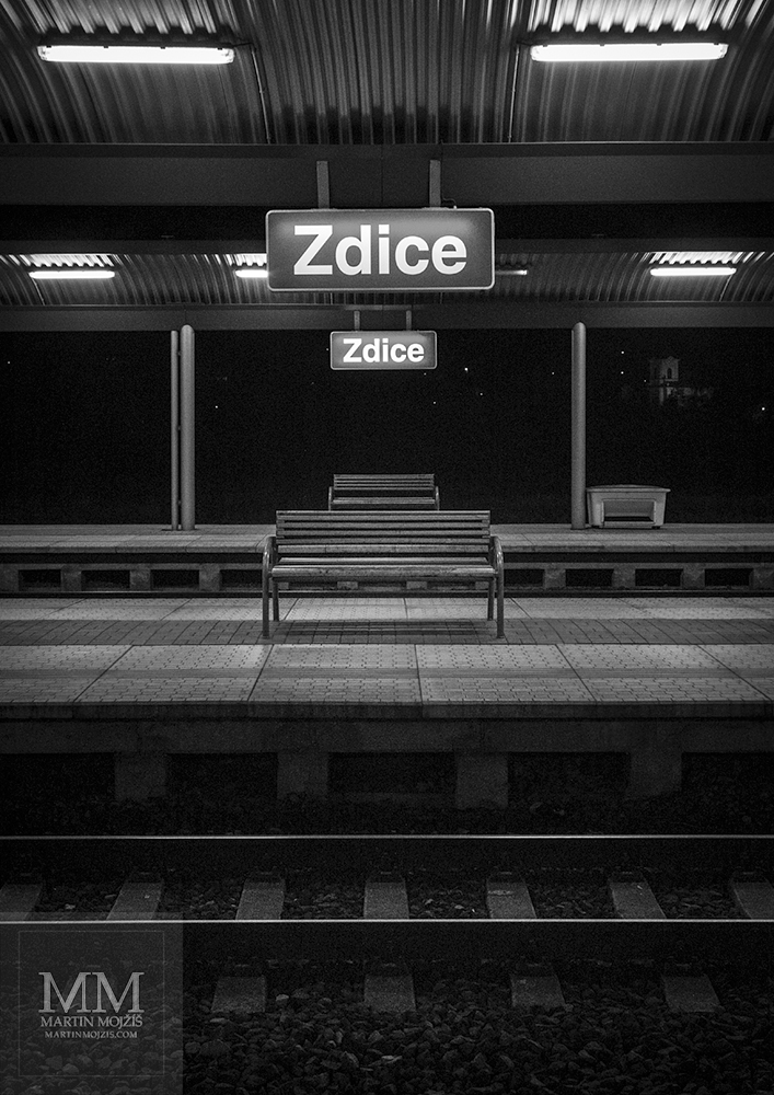 Second and third platforms. Zdice railway station.