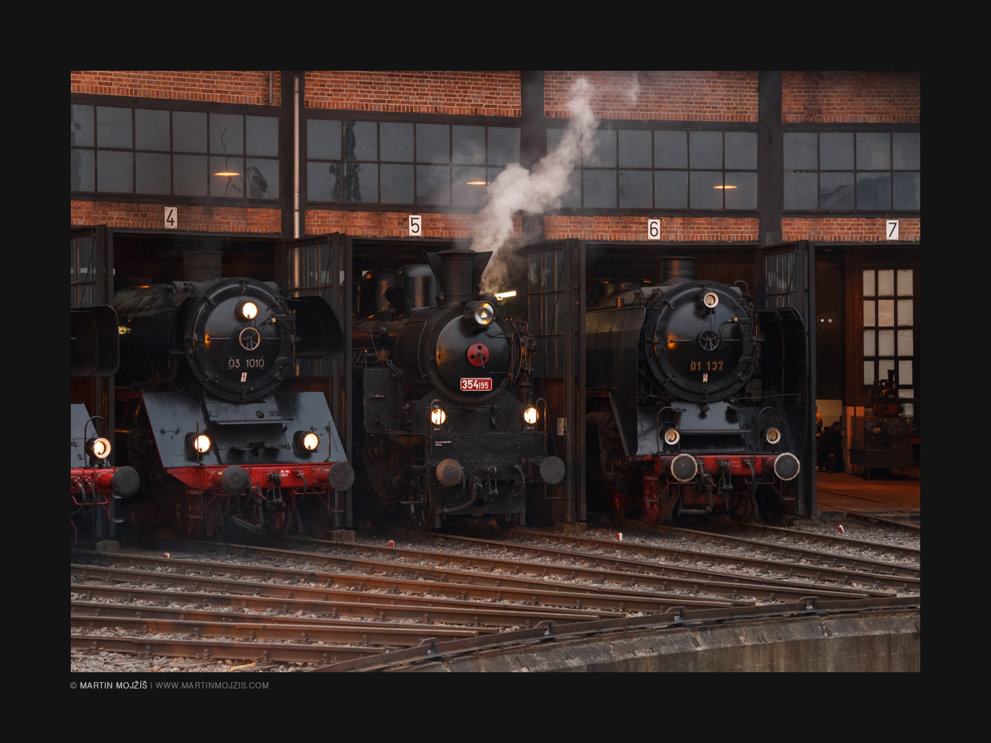 Steam locomotives.