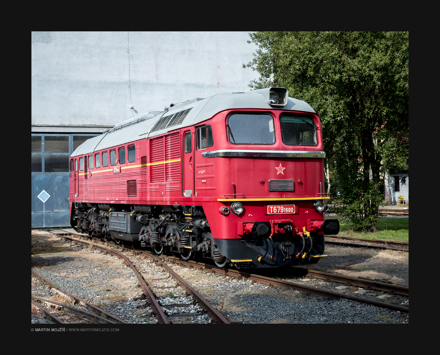 A locomotive T679 1600, called Sergej. Railway muzeum in Luzna near Rakovnik.
