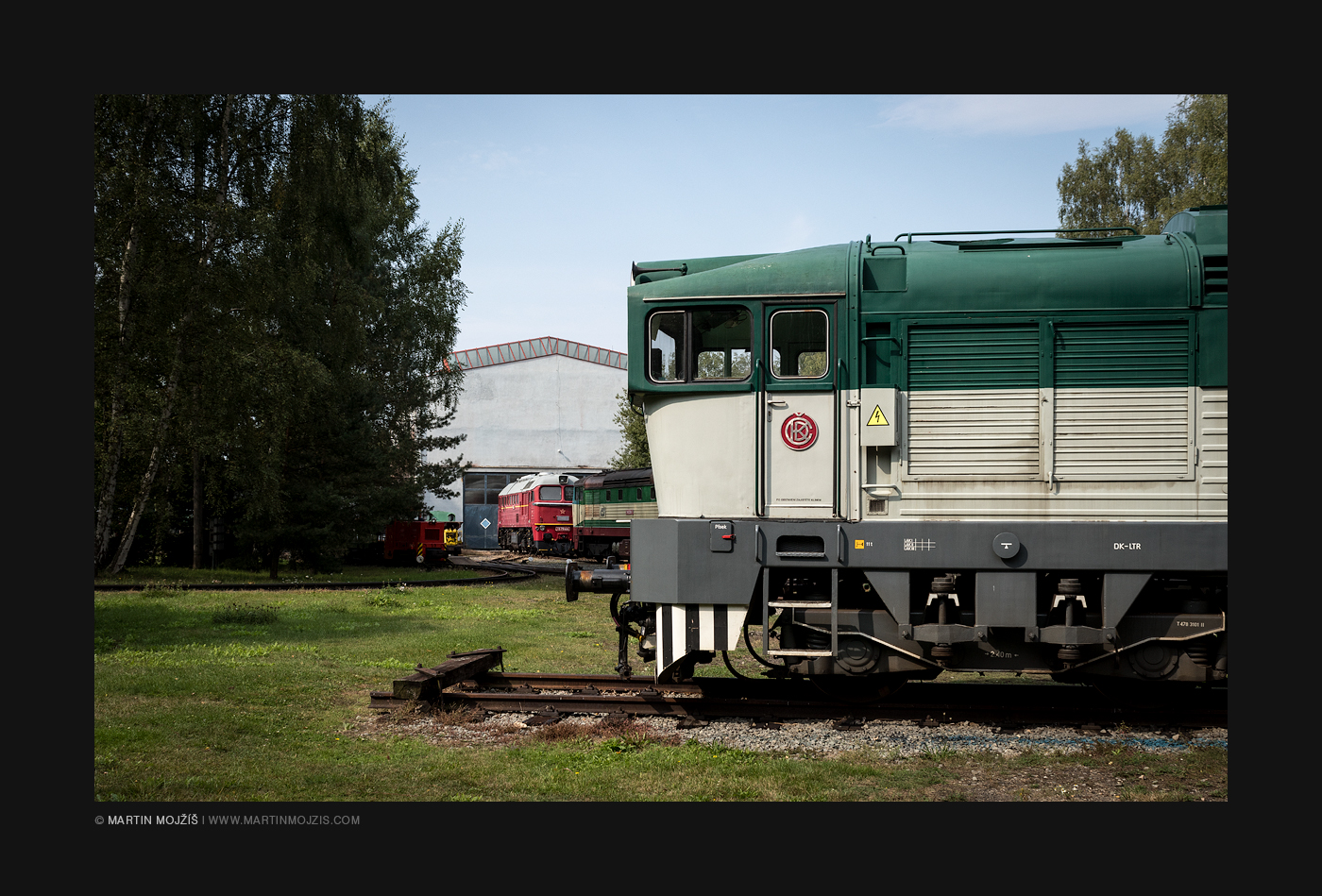 The front part of the locomotive called Brejlovec in the Railway Museum in Luzna near Rakovnik. Railway muzeum in Luzna near Rakovnik.