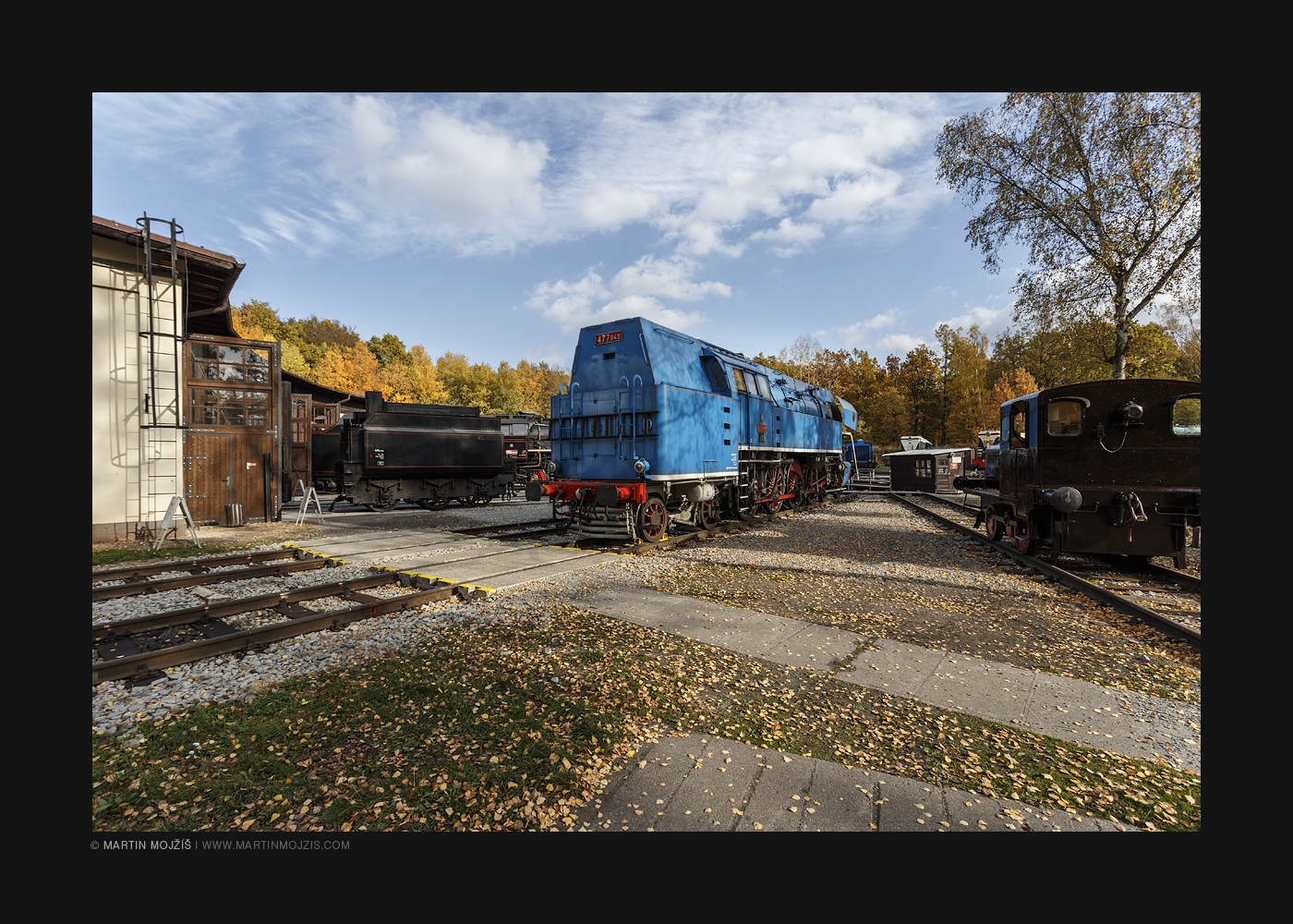 Photograph from railway (railroad) museum in Luzna near Rakovnik in Czech Republic.