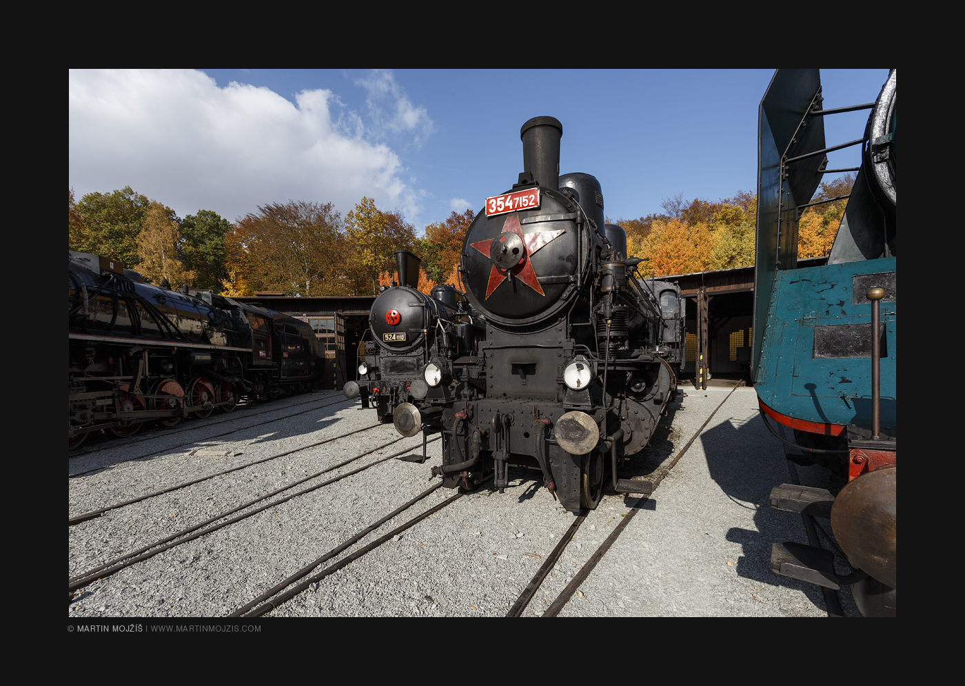 Steam locomotive T 354.7152.