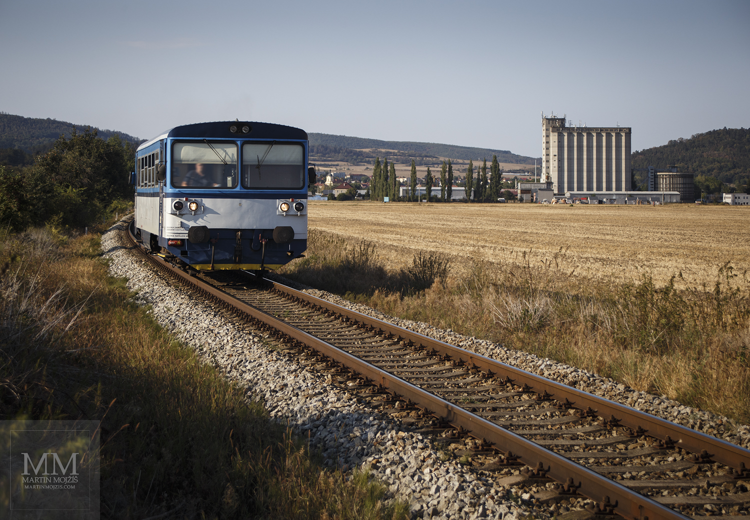 Large format, fine art photograph of passenger train. Martin Mojzis.