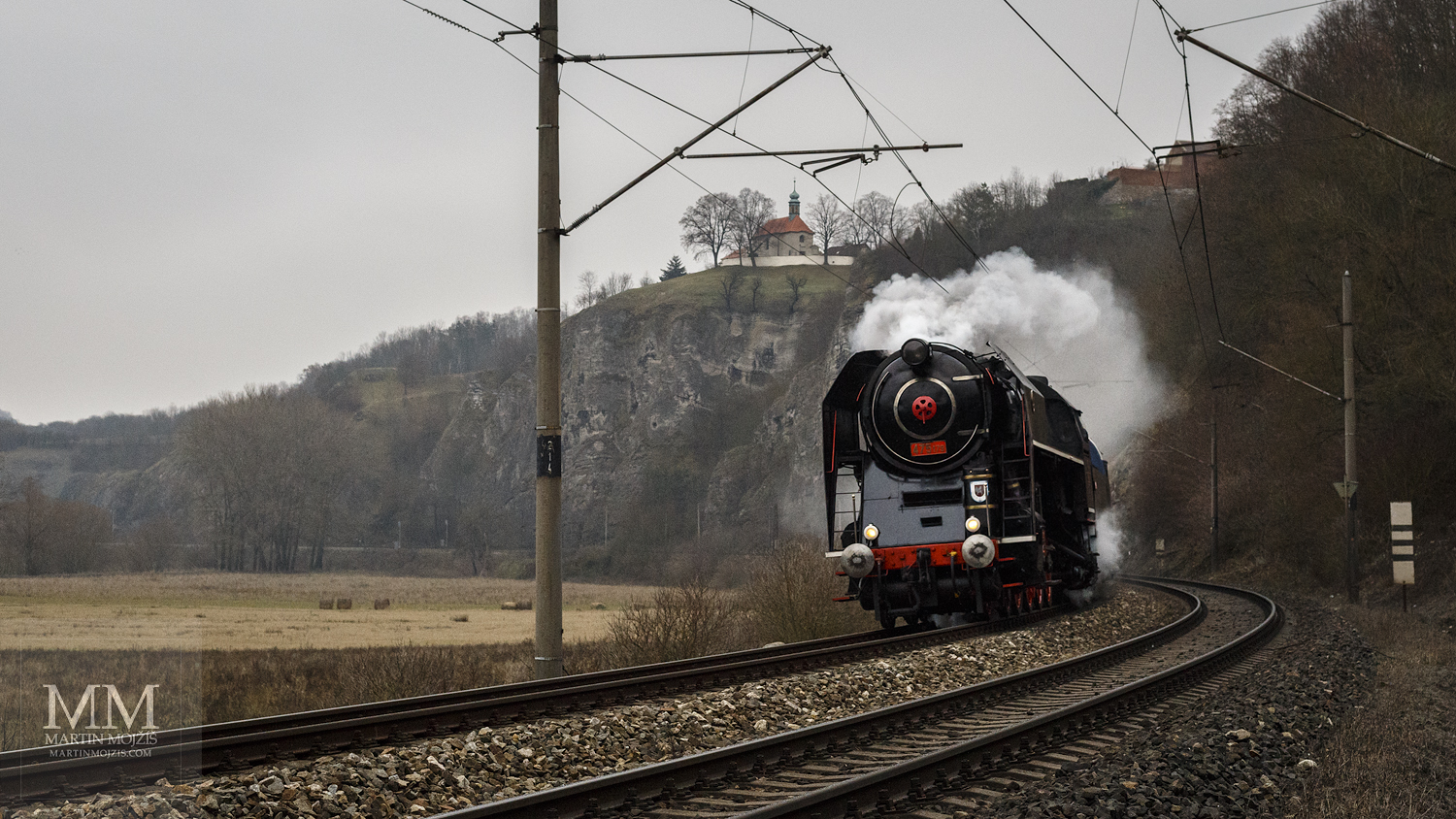 Velkoformátová umělecká fotografie parní lokomotivy. Martin Mojžíš.