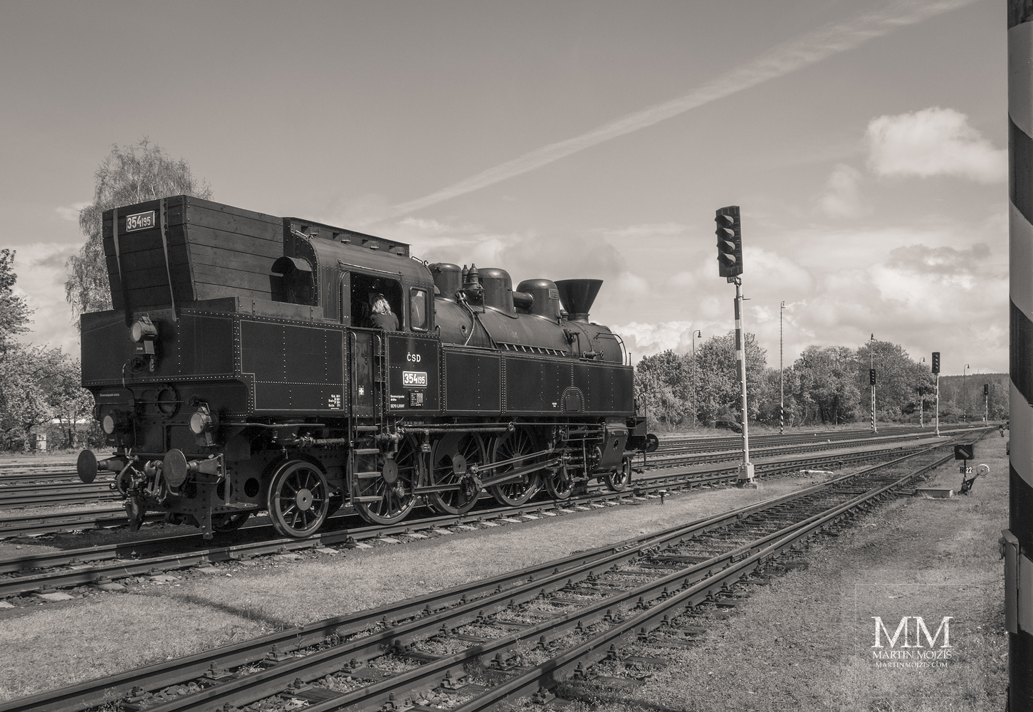 Fine Art photograph of the Czech steam locomotive no. 354 195. Martin Mojzis.